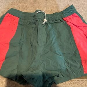 Wild Fable Green and Red Athletic Shorts